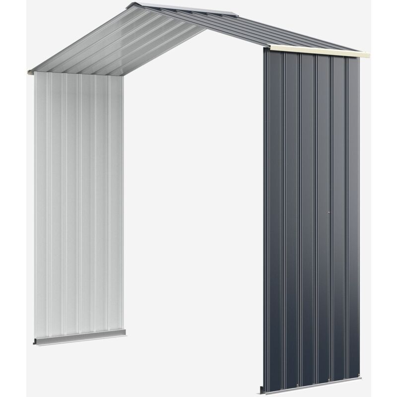 Outdoor Storage Shed Extension Kit for 195 cm Shed Width Increased Storage Space