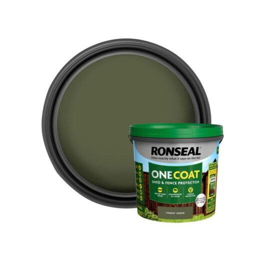 Ronseal - One Coat Shed & Fence Protection Forest Green 5 litre RSLOCFLFG5LN