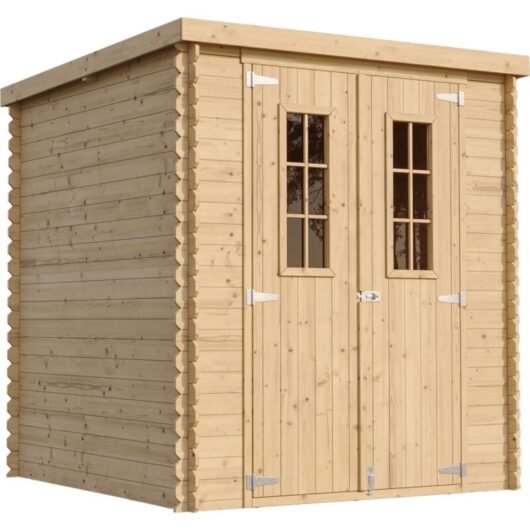 Timbela - Wooden Garden Shed- 7x7 ft/3,5 m2 - 19 mm planks - Bike shed, Small shed M309C+M309G