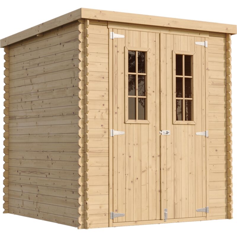 Timbela - Wooden Garden Shed- 7x7 ft/3,5 m2 - 19 mm planks - Bike shed, Small shed M309C+M309G