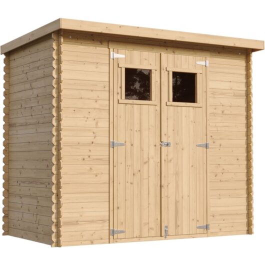 Timbela - Wooden Garden Shed- 8 x 5ft /2.63 m2 - Sheds and Outdoor Storage - Wooden garden storage shed, 19 mm planks M310