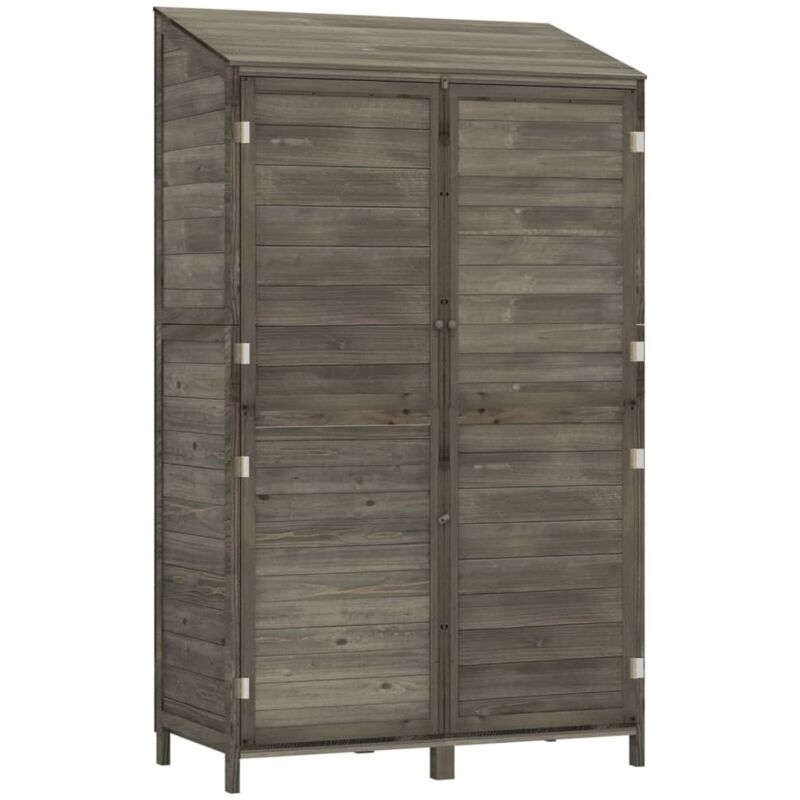 Vidaxl - Garden Shed Anthracite 102x52x174.5 cm Solid Wood Fir