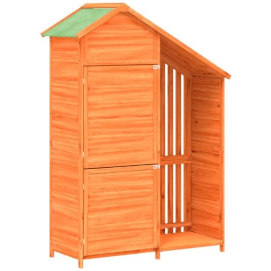 Vidaxl - Garden Tool Shed Brown 120x53.5x170 cm Solid Wood Pine