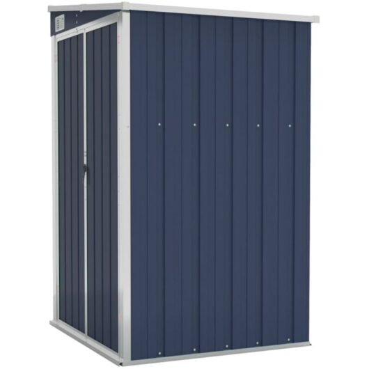 Wall-mounted Garden Shed Anthracite 118x100x178 cm Steel Vidaxl