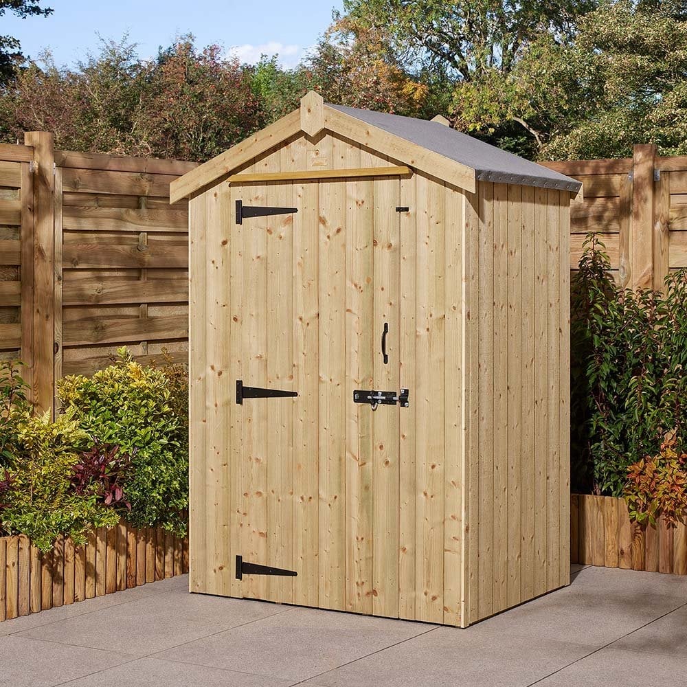 Hidalgo Small Wooden Garden Heritage Shed With 1 Door In Natural