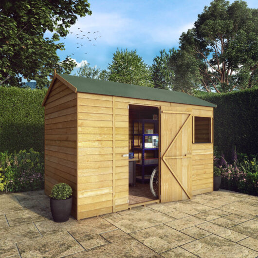 Mercia 10 X 6Ft Overlap Reverse Apex Shed