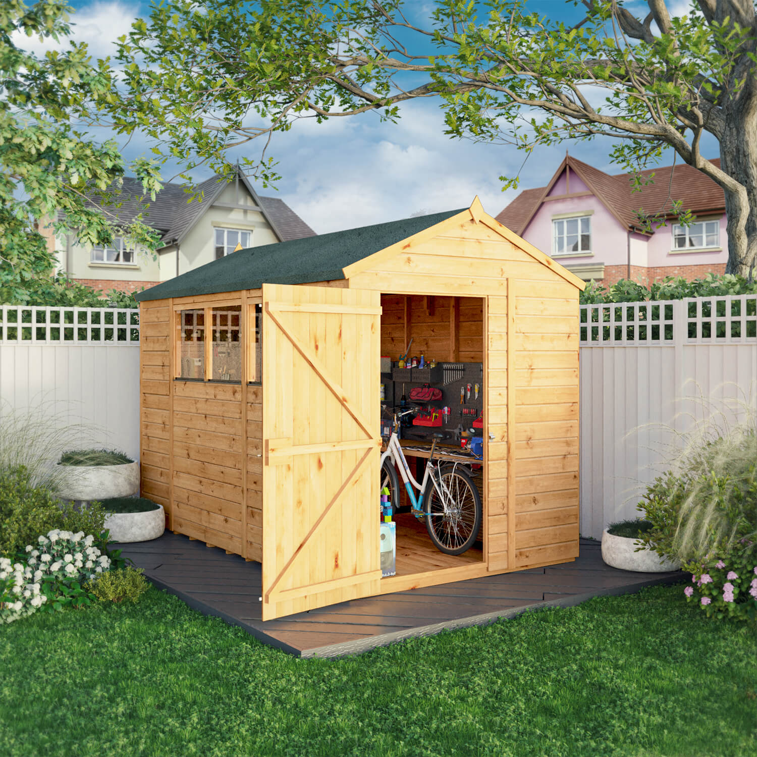 Mercia 10 X 6Ft Woodsman Shiplap Apex Shed