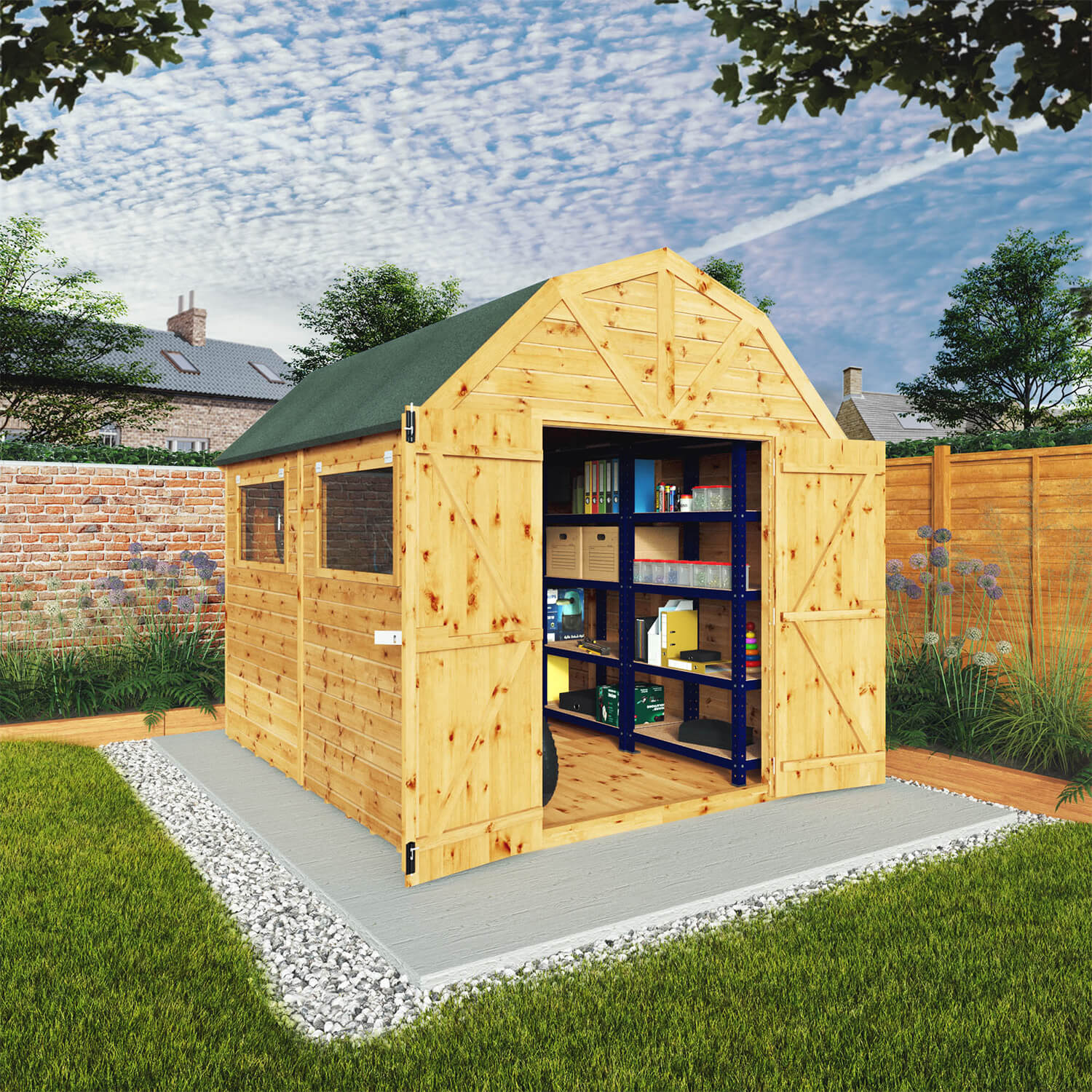 Mercia 10 X 8Ft Premium Shiplap Dutch Barn