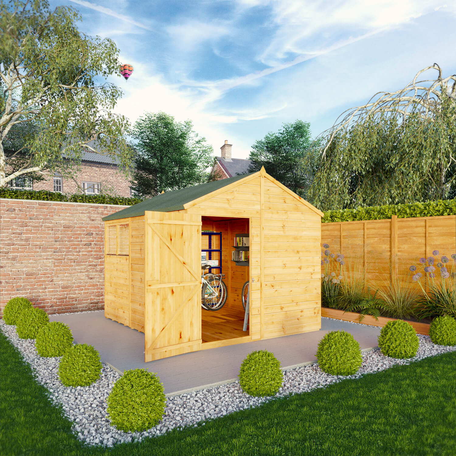 Mercia 10 X 8Ft Woodsman Shiplap Apex Shed