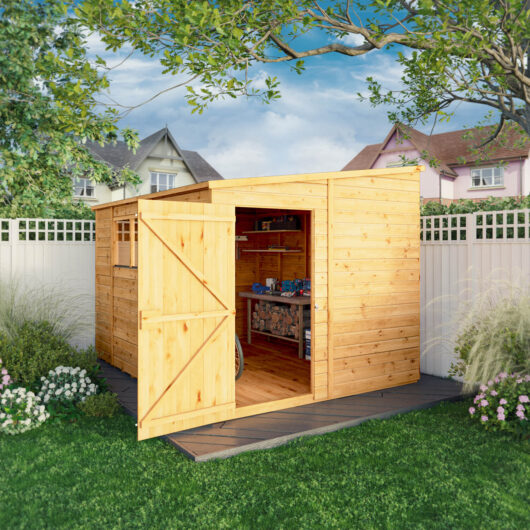 Mercia 10 X 8Ft Woodsman Shiplap Pent Shed