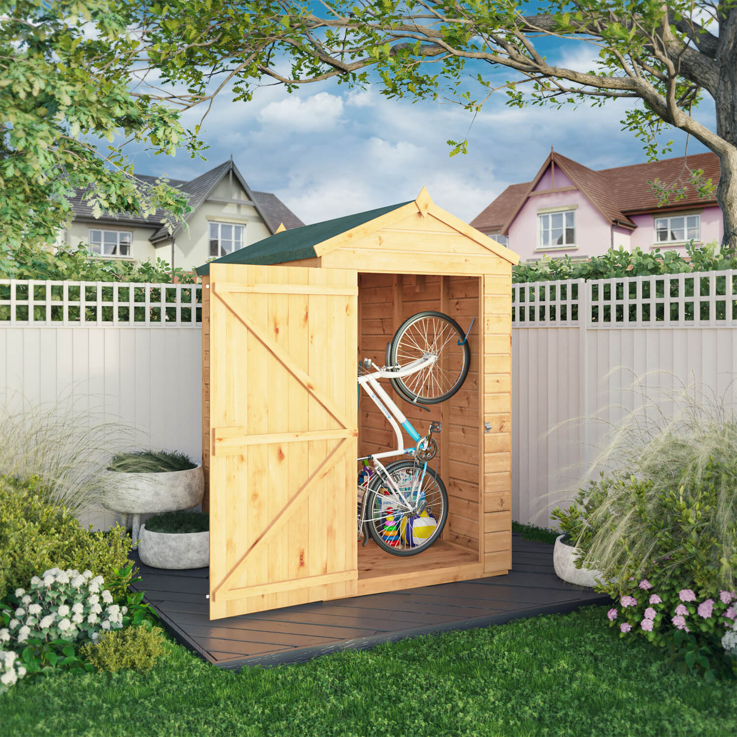 Mercia 6 X 4Ft Woodsman Shiplap Apex Shed