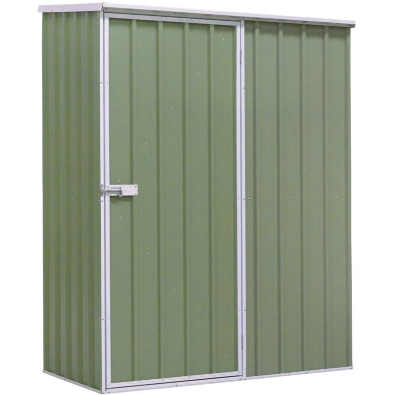Sealey Garden Outdoor Storage Shed 1.5 x 0.8 x 1.9m Pent Style Roof Green DG113