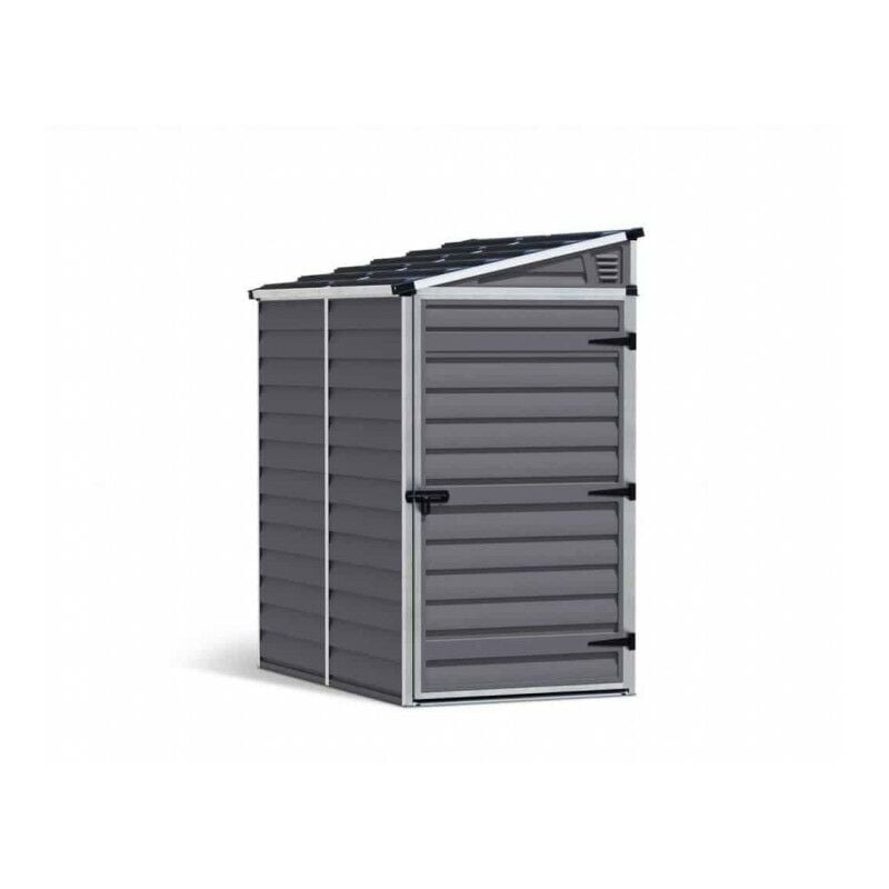 Skylight Shed Pent 4X6 Dark - Polycarbonate - L175 x W117.5 x H203 cm - Dark Grey