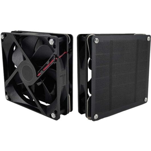 3W Solar Fan 2 Pack for Small Chicken Greenhouse Shed Animal House Window Exhaust mumu