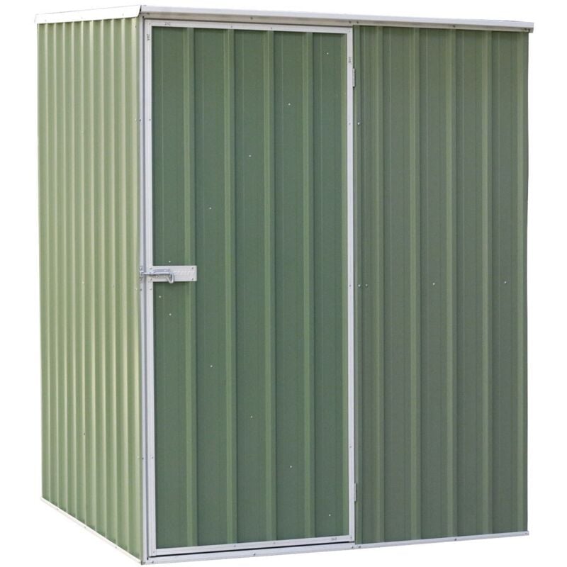 DG114 Dellonda Galvanized Steel Storage Shed with Pent Style Roof 151 x 151 x 200cm - Green - Sealey