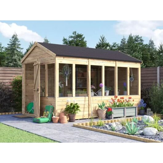 Dunster House Potting Shed Apex Roof W8' x D12' (W2.4 x D3.6m) Overlord Modular