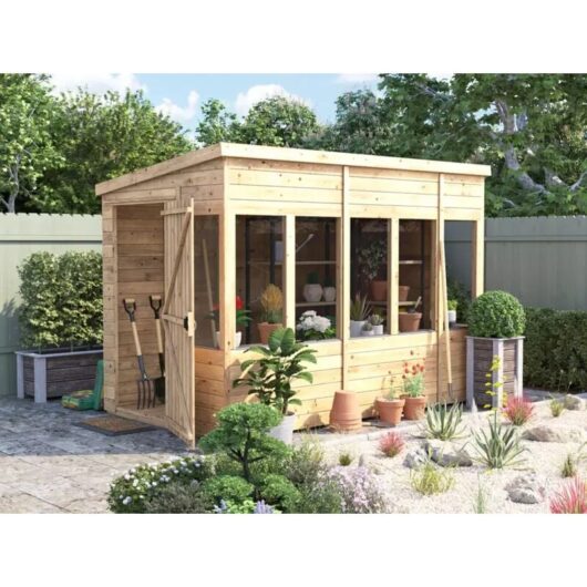 Dunster House Potting Shed Pent Roof W6' x D10' (W1.8 x D3.0m) Overlord Modular
