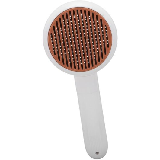 Groofoo - Cat Shedding Brush Cat Nail Grinder 2 in 1 Electric Multifunction Rechargeable Pet Hair Brush for Grooming(brown)