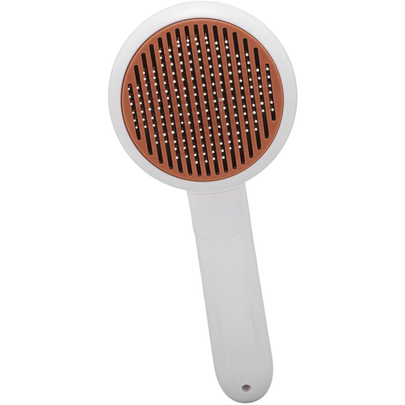 Groofoo - Cat Shedding Brush Cat Nail Grinder 2 in 1 Electric Multifunction Rechargeable Pet Hair Brush for Grooming(brown)