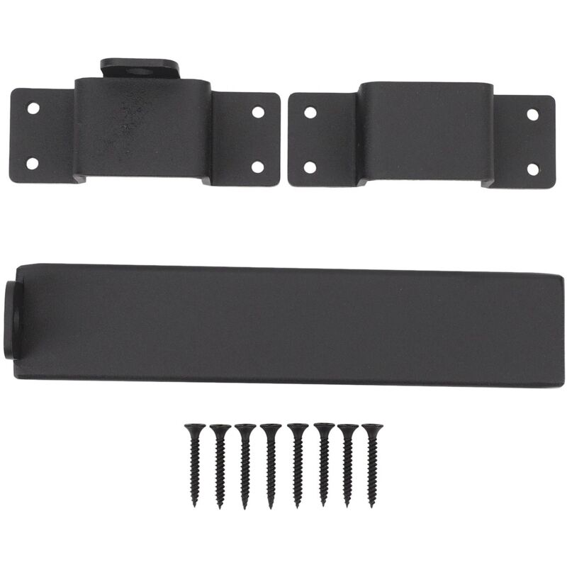 Groofoo - Slide Gate Latch Carbon Steel Heavy Duty Latch Lock with Padlock Hole for Fence Shed Barn Door Courtyard
