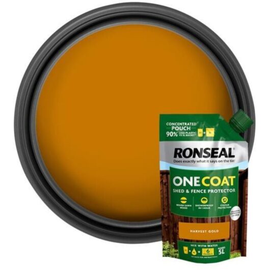 Ronseal - One Coat Shed & Fence Refill Pouch Harvest Gold 950ml rslocflhgpch