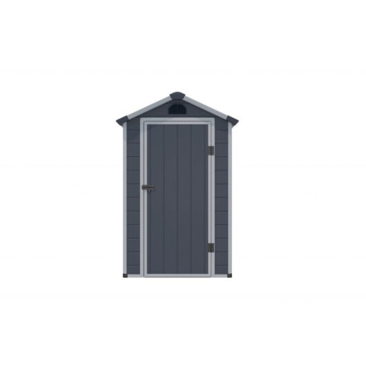 Rowlinson - Airevale 4X3 Apex Plastic Shed - Dark Grey