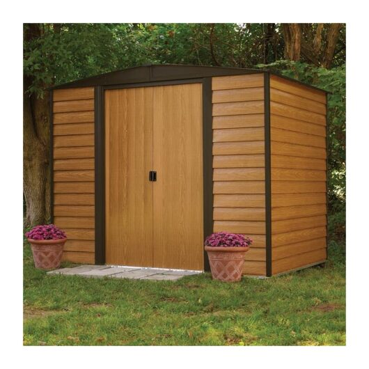 Rowlinson Woodvale Metal Shed 86X with Floor & Assembly