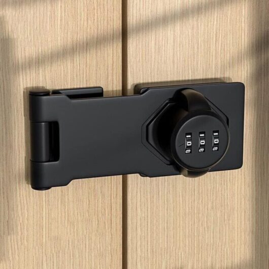 Stainless Steel Coded Door Lock with Screws for School or Home Lockers, Sheds, Cupboards, Window Rails