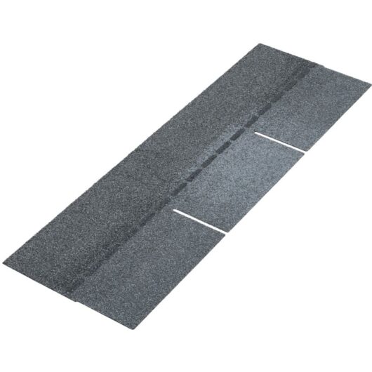 18 Pcs Asphalt Roof Shingle Bitumen Shed Roof Tiles 2.6 m² ,Rectangular, Grey