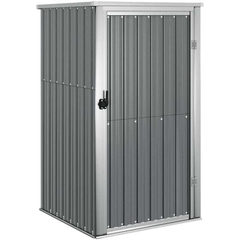 Garden Tool Shed Grey 88x89x161 cm Galvanised Steel Vidaxl