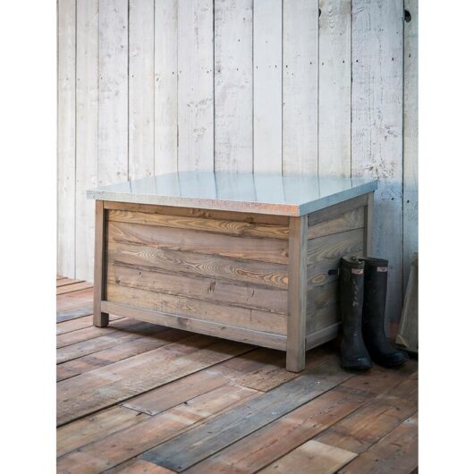 Garden Trading - Aldsworth Wooden Outdoor Garden Tool Storage Chest Box Unit Shed