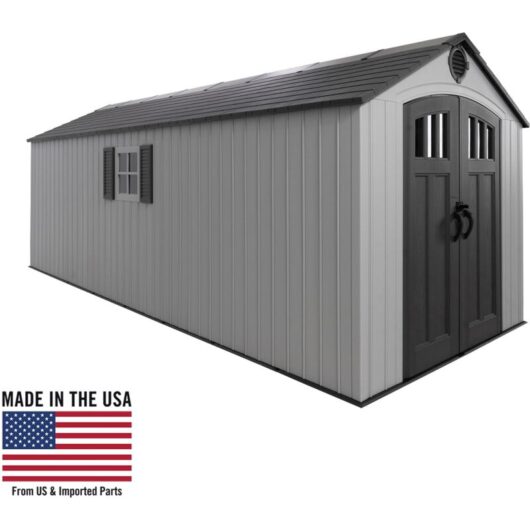 Lifetime - 8-ft x 20-ft Outdoor Storage Shed