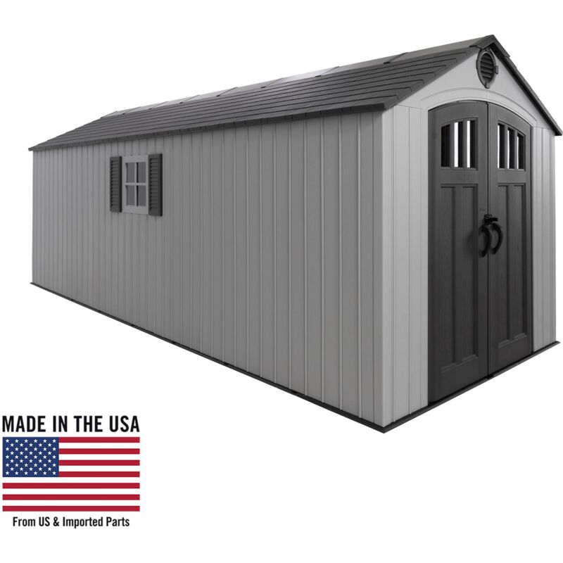 Lifetime - 8-ft x 20-ft Outdoor Storage Shed