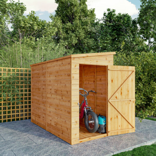 Mercia Modular 8' 3" x 4' 2" Pent Shed - Premium Dip Treated Shiplap Windowless