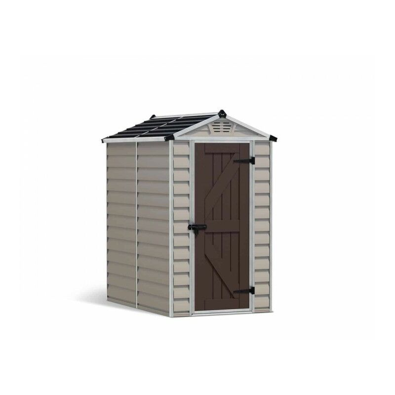 Palram - Skylight Shed 4 x 6 Tan - Polycarbonate - L176.8 x W120.7 x H203.5 cm - Dark Grey