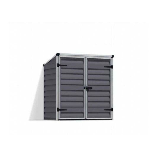 Palram - Voyager Shed Dark Polycarbonate - L90 x W139.2 x H146.5 - Dark Grey