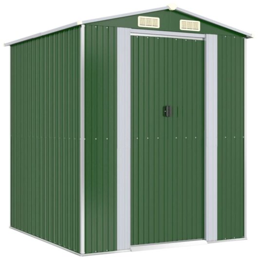 Vidaxl - Garden Shed Green 192x191x223 cm Galvanised Steel