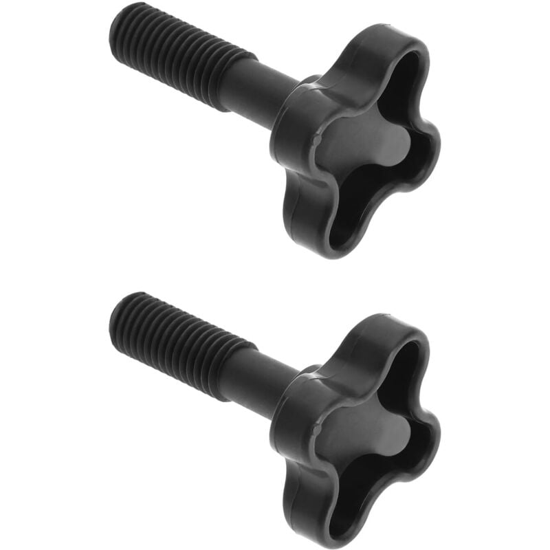 10 pcs M12x57mm Black Plastic Garden Shed Outdoor Furniture Fixing Knobs for Connecting Rain Shelter Frame to Garden Swing