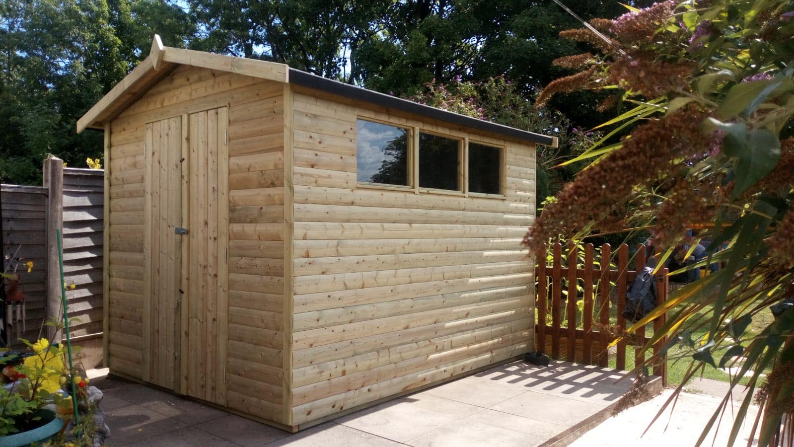 Apex Garden Shed 1.2M wide x 1.8M deep with Windows by Churnet Valley - APEX6X4