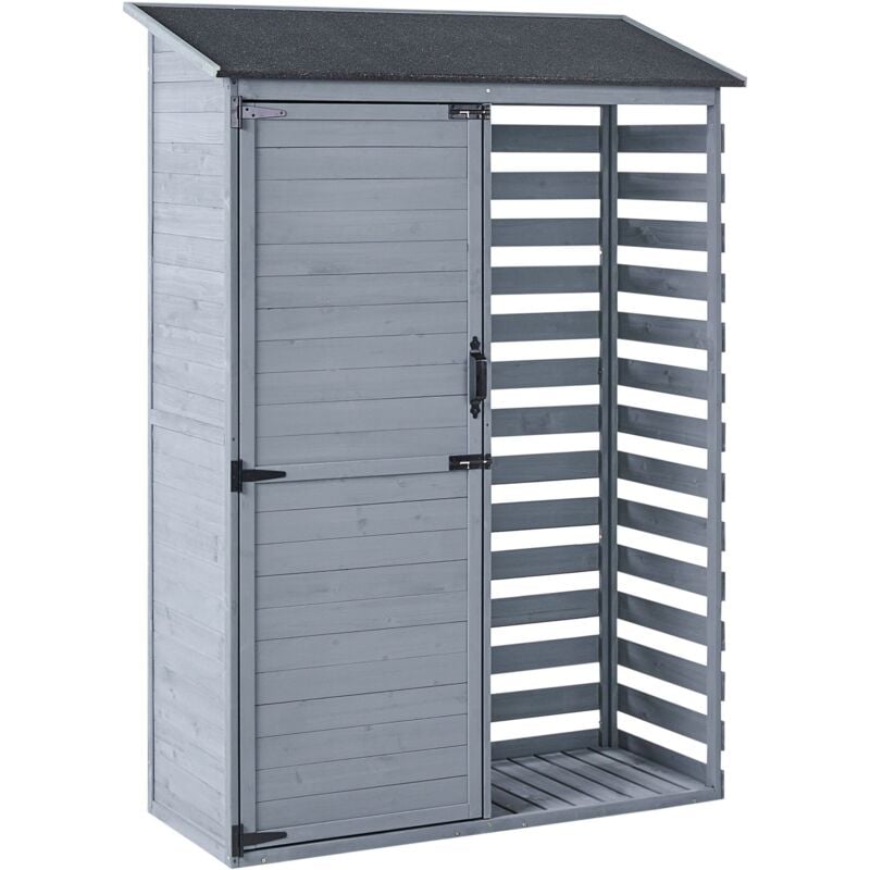 Garden Shed CENGIO 130 cm 57 cm Grey