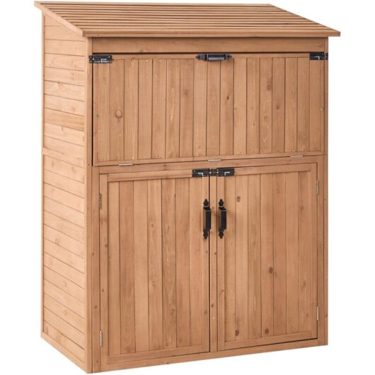 Garden Shed TOFFIA 127 cm 66 cm Brown