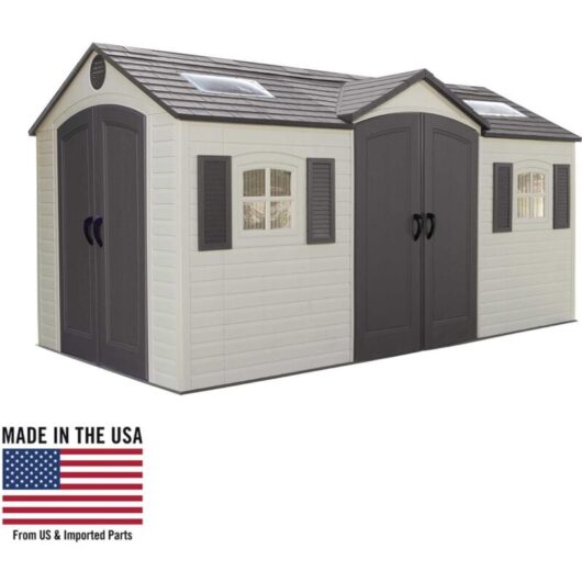 Lifetime 15 Ft. x 8 Ft. Outdoor Storage Shed