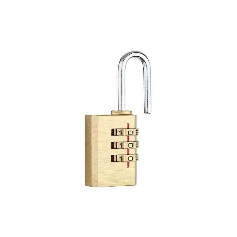 Linghhang - 3-digit combination lock, Code lock for sports locker, college, school, Outdoor combination lock, garden shed