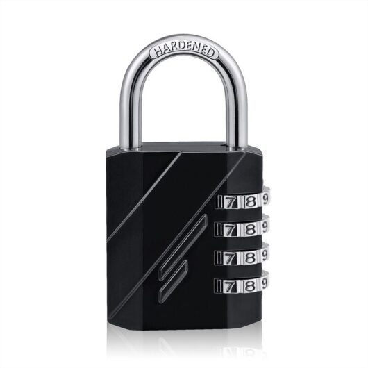 Linghhang - Digit Combination Padlock, Combination Lock, Code Padlock for Sports Locker for Gym, School, Gate, Shed, Garage, Storage