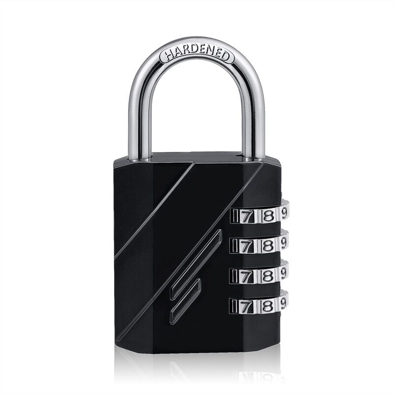 Linghhang - Digit Combination Padlock, Combination Lock, Code Padlock for Sports Locker for Gym, School, Gate, Shed, Garage, Storage