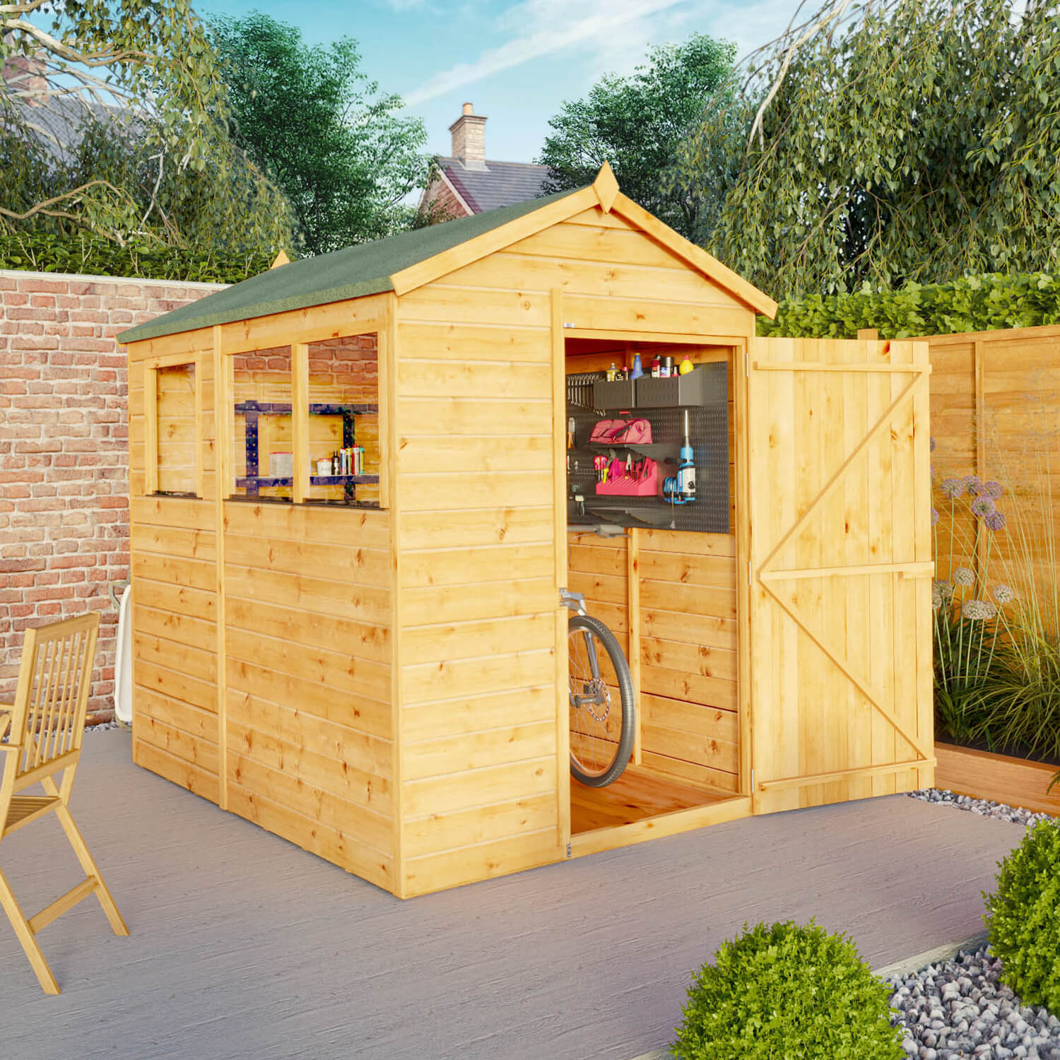 Mercia 7 X 5Ft Shiplap Apex Shed