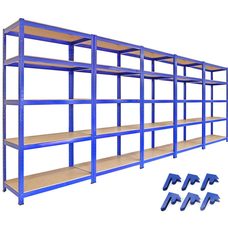 Monster Shop - 5 x T-Rax Heavy Duty Racking Units 90cm Greenhouse Shed Warehouse