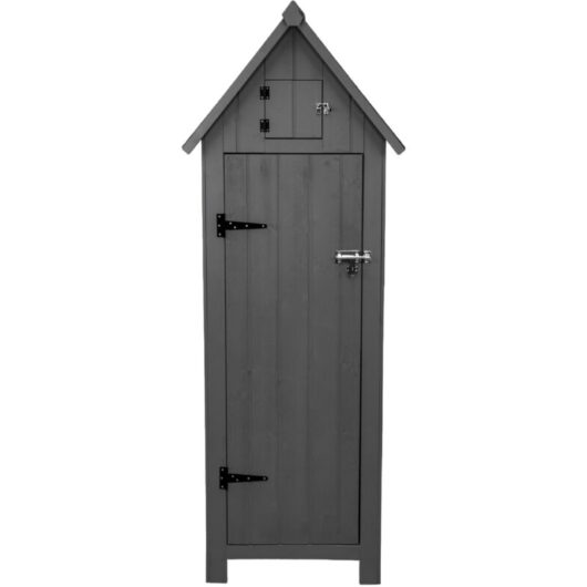 Monster Shop - Wooden Garden Shed - Dark Grey