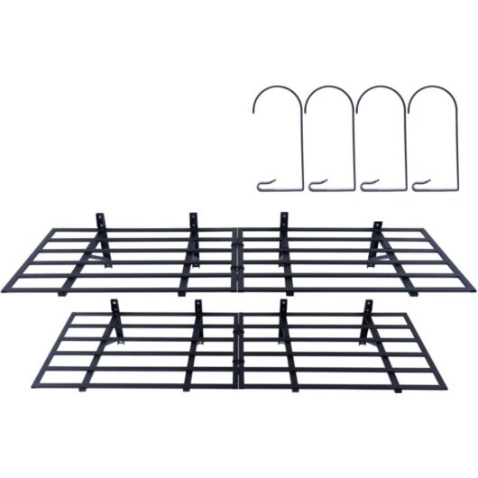 Mophorn - Garage Storage Shelving, 2-Pack, 6 x 2 ft Heavy-Duty Wall-Mounted Garage Shelves. 1600 lbs Total Load Capacity. Ideal Garage Storage Rack