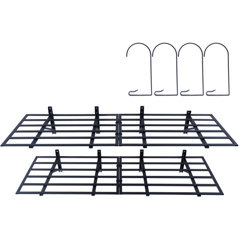 Mophorn - Garage Storage Shelving, 2-Pack, 6 x 2 ft Heavy-Duty Wall-Mounted Garage Shelves. 1600 lbs Total Load Capacity. Ideal Garage Storage Rack